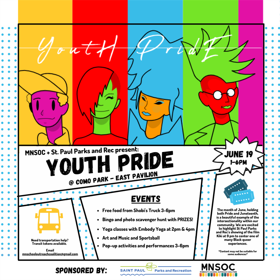 Youth Pride flyer 2021